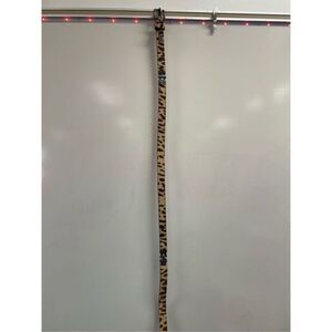 Fossil Leopard Print Leather Belt